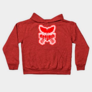 Mothman West Virginia Wing Humanoid Moth Retro Vintage Kids Hoodie